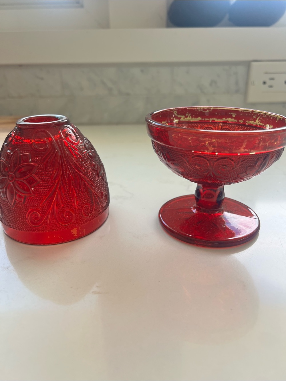 Vintage Red Fairy Lamp - Picture 3 of 3